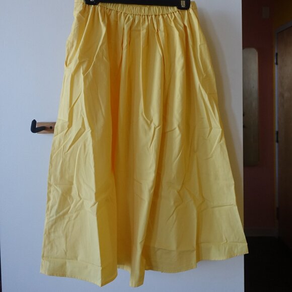 Banana Republic Factory BR Poplin Pleated Midi Skirt S Small SM - Picture 10 of 11